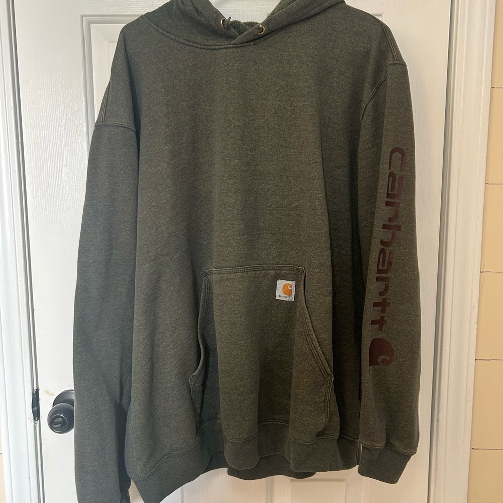 Carhartt Men's Green Hoodie